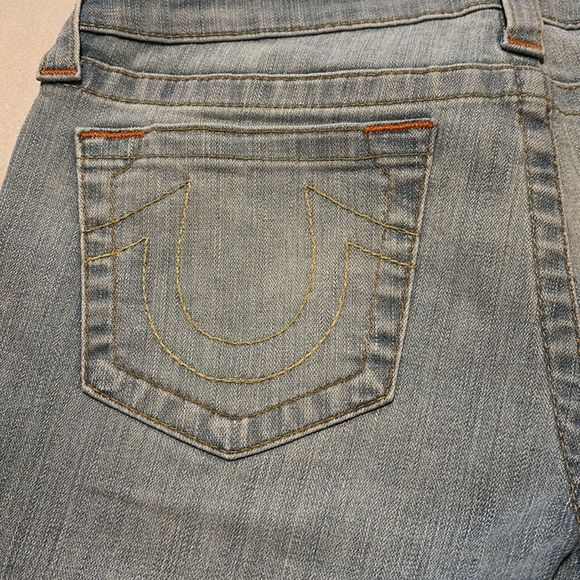 True Religion Mid Cut Off Women's Denim Shorts - Picture 3 of 9